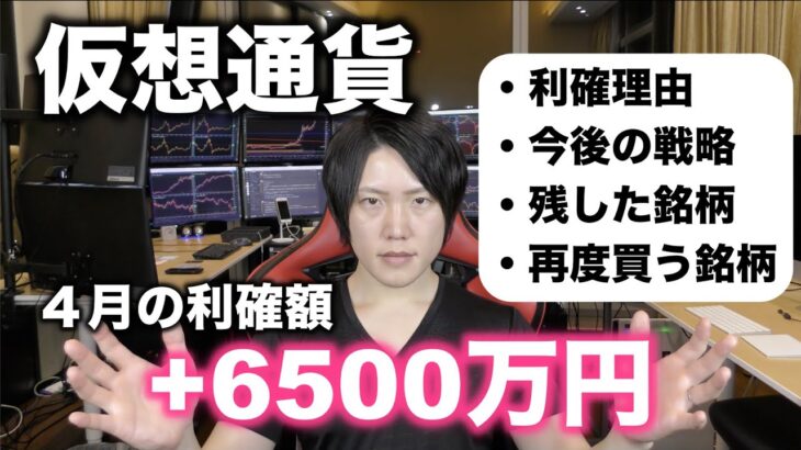 仮想通貨＋6500万円利確しました。今後の投資戦略について。