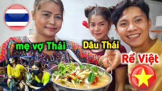 Dâu Thái & Rể Việt #12 | Duy Lần Đầu Đi Chợ Thái 5h Sáng Với Mẹ Vợ Mua Đồ Nấu Món Tom Yum