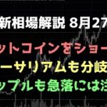 底堅いが急落には注意｜アルトコインも一旦売って待つ｜ビットコイン、イーサリアム、リップルの値動きを解説