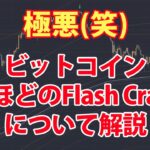 ビットコイン – 日本時間3時半のFlach Crash（暴落）について解説します。