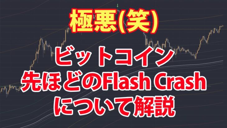 ビットコイン – 日本時間3時半のFlach Crash（暴落）について解説します。