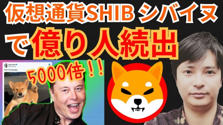 【5000倍】仮想通貨 シバイヌ SHIB で『億り人』続出!!君もめざそう!!