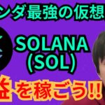 【最強】仮想通貨SOLANA ソラナ SOLで爆益を稼ごう!!【bybit上場】