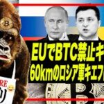 【短縮】ビットコイン暴落の兆し？10年国債が暴落！EUでPoW禁止案が削除。露軍が60キロに連なりキエフ侵入、状態激化必至！ #ビットコイン #セミリタイア