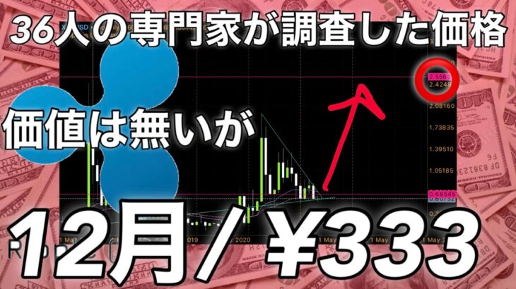 リップル XRP  12月の価格予想 ¥333