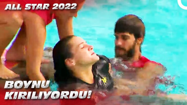 NİSA HAVUZA KÖTÜ DÜŞTÜ! | Survivor All Star 2022 – 148. Bölüm