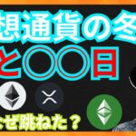 仮想通貨の冬が◯◯日間とレポートがでた！   ニュース+ビットコイン ETH XRP STEPNのGST ETC