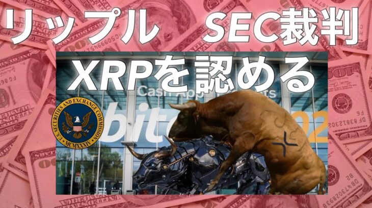 リップル/SEC裁判　XRP認める　米国4大銀行　ゴールドマンサックス　S&P500 ビットコイン　イーサリアム