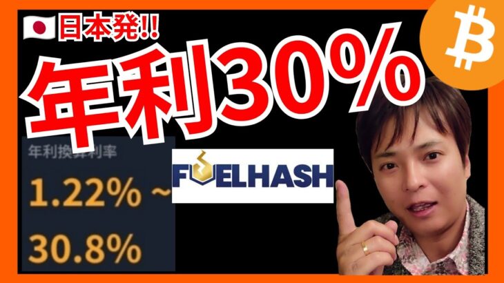 驚愕⚡最大年利30％超！ 日本企業『FUELHASH』仮想通貨サービスとは❔