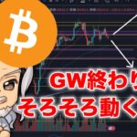 ビットコイン/BTC ゴールデンウィークあけてそろそろ動くかも？！