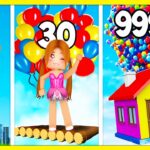 🎈 1 BALON vs 99999 BALON  🔥 ROBLOX Balloon Simulator! KÜBRA NİSA HAN KANAL PRATİK OYUN