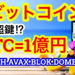 ビットコインが1億円に⁉️鍵はAIらしい…🤫今日はメタバース系通貨を中心に💋【仮想通貨 BTC.ETH.AVAX.BLOK.DOME.SAND】