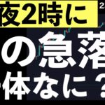 【深夜2時】謎の急落を解明した結果