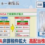 新NISA非課税枠拡大　高配当株に照準【日経モープラFT】（2023年8月22日）