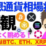 仮想通貨相場の状況を概観！〜庶民派の無理のない易しい視点でザクっと偏見なく眺めてみた！強いのはビットコインBTC、イーサリアムETH、リップルXRP