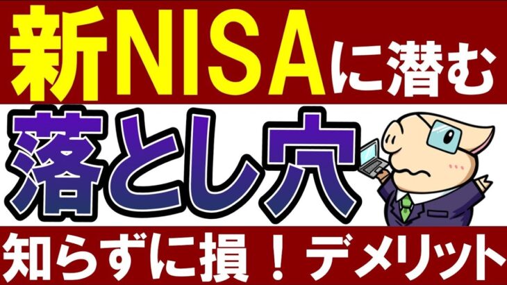 【新NISAのデメリット】初心者が失敗する新NISAの落とし穴！７選