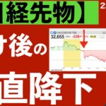【日経先物】大引後の垂直降下はなんだろう？