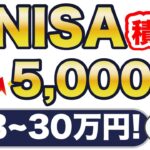 【新NISA】月3万円でOK！積立投資で5,000万円！6パターンで試算してみた！