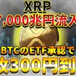 【XRP（リップル）】リップルに7,000兆円流入！？2024年1月に革命が起こります。【仮想通貨】