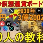 【究極の仮想通貨ポートフォリオ】22万円を3億円にする投資術【億り人の教科書：完全保存版】