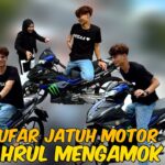 NISA AJAR AUFAR BAWAK MOTOR Y15 !! AUFAR TERJATUH !!