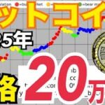 【ビットコイン】2025年20万ドルまで上昇の可能性！？強気相場が正式に始まる！