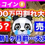 【BTC半減期】ビットコイン大暴落💥超重要な３月の対処法（買う？売る？）を完全解説！（５日でマイナス１４２万円！）【ETF承認】