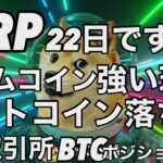 ビットコイン落ちる XRPは22日 ミームコインが強い理由