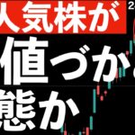 【超人気株で】高値づかみ状態になっているのでは