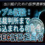 ［20240418］リップル訴訟：最高裁判所まで持ち込まれる可能性：元SEC訴訟担当者【仮想通貨・暗号資産】