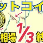 ビットコイン強気相場3分の1終了か！？半減期前後の投げ売りに注意！？