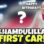 ALHAMDULILLAH FIRST CAR UNTUK HADIAH BIRTHDAY !! MAD KHAN ORANG PERTAMA NAIK KERETA NISA !!