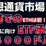 香港現物ETFが承認された！！仮想通貨市場は半減期に向けて上昇トレンドを形成し、７４０００ドルへ。