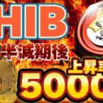【SHIB】ビットコイン半減期目前‼※半減期後DOGEとSHIB上昇率5000％と示唆‼※