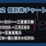 【5/22 個別株チャート分析】　住石HD　カバー ソシオネクスト  三井E&S　東京電力　北海道電力　SCREEN　霞ヶ関キャピタル　三菱重工業