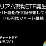 BTC短期チャート分析【2024/5/22】いよいよイーサリアム現物ETF承認か！？BTCとETHの価格を大胆予想してみた！？ドル円はショート継続