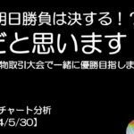 BTC短期チャート分析【2024/5/30】明日勝負は決する！？上だと思います！？ドル円は我慢強くショート継続・Bitget先物取引大会KCGI開催！一緒に優勝目指しましょう！！
