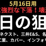 【壊滅銘柄多数】チャートで見る明日の狙い｜ソシオネクスト、三井E&S、名村造船、三菱重工業、カバー、インフォリッチ、QPS等