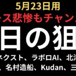 【グロース崩壊続く】チャートで見る明日の狙い｜ソシオネクスト、北海道電力、LABORO.AI、名村造船、TOWA、Kudan、三井E&S