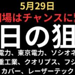 【負け報告多数】チャートで見る明日の狙い｜北海道電力、東京電力、ソシオネクスト、三菱重工業、クオリプス、カバー等