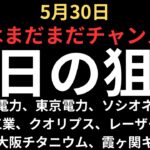 【大幅安も好機】チャートで見る明日の狙い｜ソシオネクスト、北海道電力、三菱重工業、東京電力、霞ヶ関キャピタル、クオリプス、カバー等