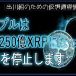 ［20240622］リップルは残り250億XRPになったら売却を停止します【仮想通貨・暗号資産】