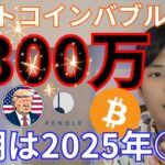 【ビットコイン】仮想通貨バブル天井2,300万円、時期は2025年○月の理論！