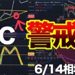 【BTC(ビットコイン)】抜けると怖いのでここ数日警戒です※クジラは仕込んでいます
