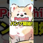 【Petoshi(ペトシ)】Petoshiパンプ開始❣️【仮想通貨最新情報】【リップル(XRP)】【シバイヌコイン】【shibaコイン】【CAW】
