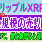 【 リップル（XRP）】大量売却：リップルは6月からの残りの2億5000万XRPを売却⁉【仮想通貨】BTCは、稀な無関心と恐怖⁉
