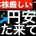 【日本株厳しい】また円安が進行して介入リスクが意識されてきた！