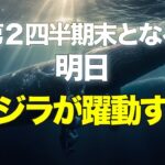 第２四半期末となる明日、クジラが躍動する