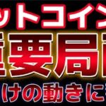 ビットコイン週明けの動きに警戒。長期にかけて上昇するための調整の可能性が。