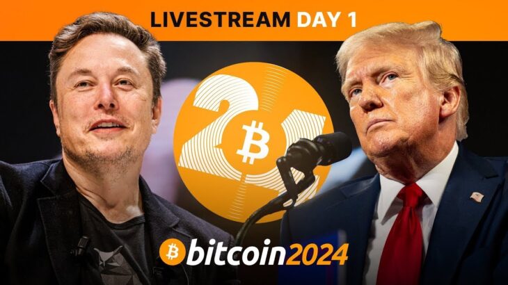 LIVE. Bitcoin 2024 Conference | Tesla Continues to Hold 9720 BTC. General Day 1